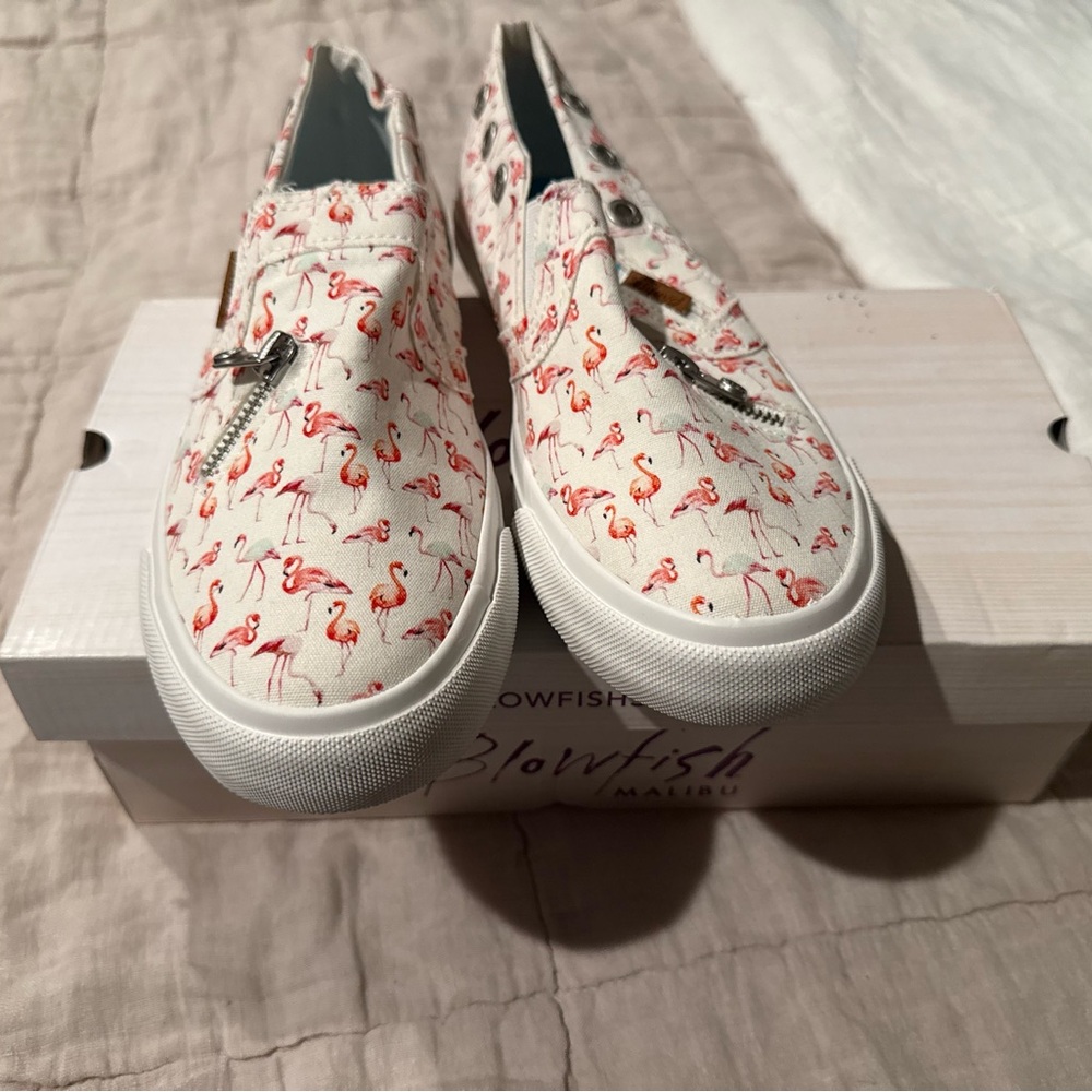 Blowfish Malibu Flamingo Print Sneakers